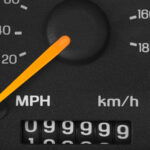Odometer with 99999 miles